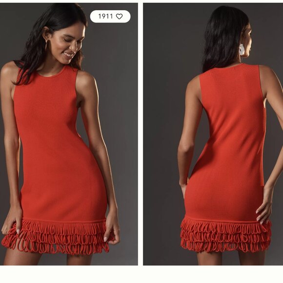 NWT Simon Miller Albers Knit Dress in red, size XS - Picture 1 of 5